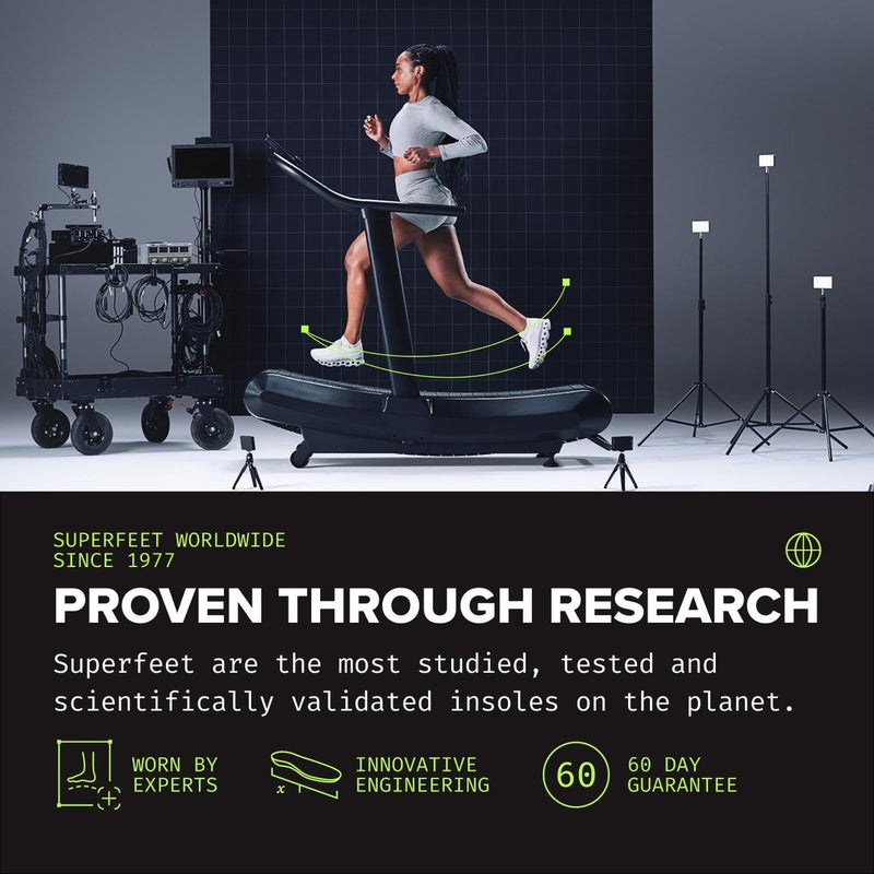 Superfeet All-Purpose Wide-Fit Support Insoles (WideGreen) - Trim-To-Fit Orthotic Arch Support Shoe Inserts - Professional Grade - 13.5-15 Men - Image 4