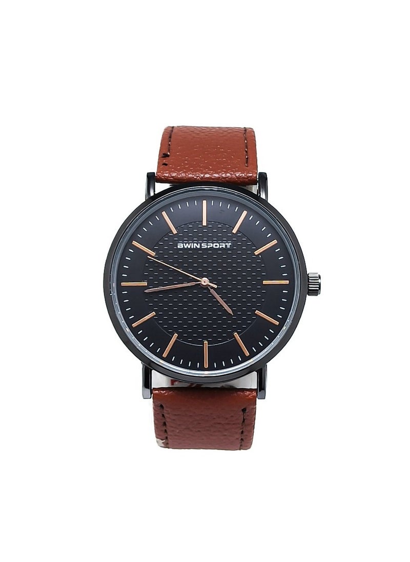 BWIN SPORT - BWIN Leather Watch - Image 1