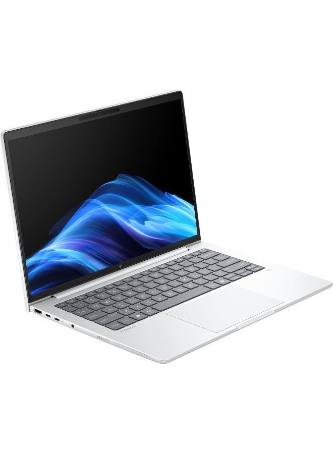 HP إليت بوك لابتوب مع U7 258V 8 14 G1i 32GB 512GB PCIe NVMe Value SSD Intel BE201 Wi-Fi 7 +BT 5.4 nvP WLAN بصمة الإصبع Win 11 Pro 64 فضي B0KF5AV - Image 3