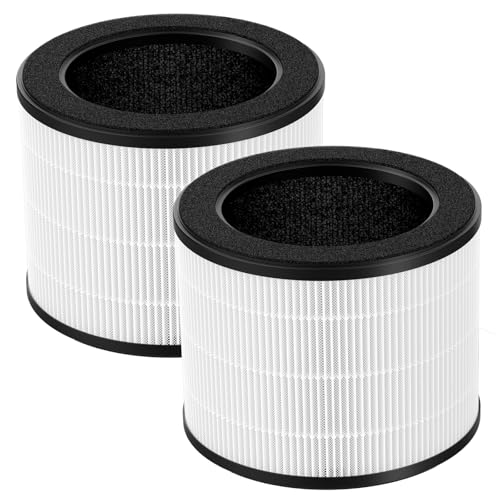 isinlive 2 Pack Airmega 100 Filter Replacement Compatible with Coway Airmega 100 Air Purifier, 3-IN-1 Hepa Filter, Deodorization Filter with Activated Carbon - Image 1
