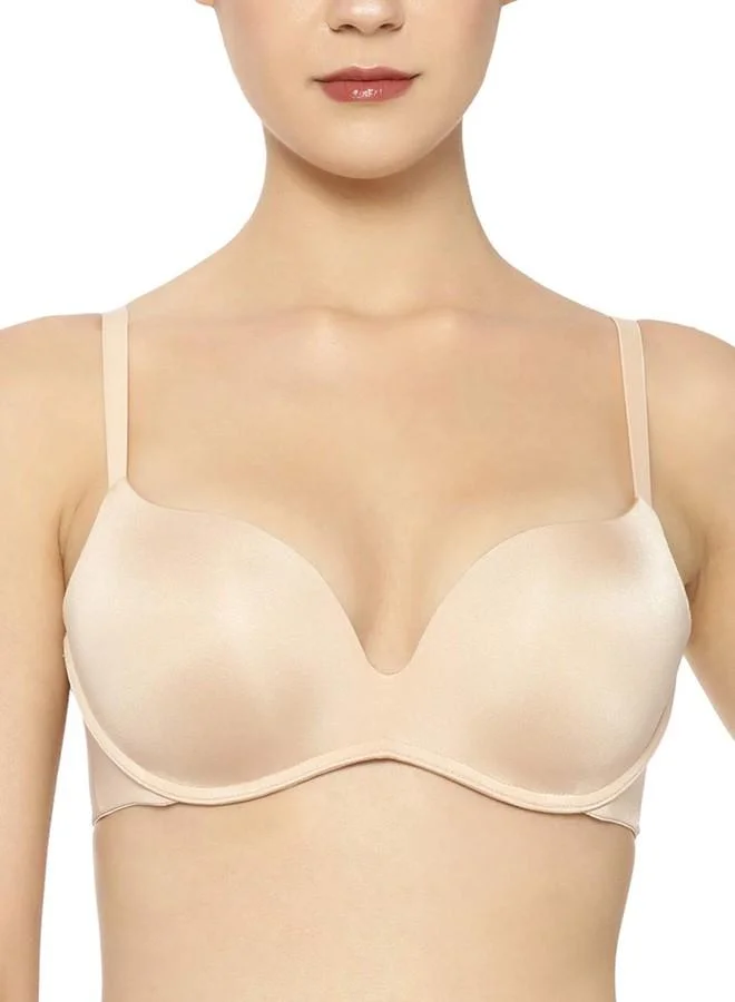 Triumph Triumph International Heavily Padded Push-Up Bra for Women | Minimizer 34C, Neutral Beige | Non-Wired, Medium Coverage | Magic Wire Technology for Ultimate Support | Pack of 1
