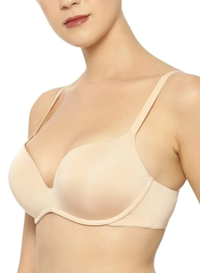 Triumph Triumph International Heavily Padded Push-Up Bra for Women | Minimizer 34C, Neutral Beige | Non-Wired, Medium Coverage | Magic Wire Technology for Ultimate Support | Pack of 1