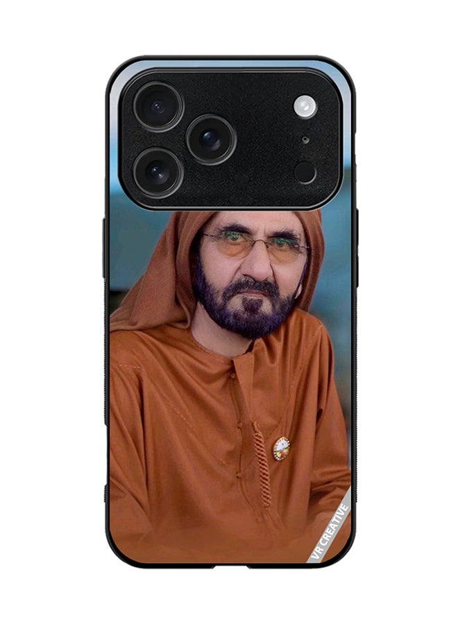 VR CREATIVE Protective Case Cover For Apple iPhone 17 Pro Sheikh Mohammed Bin Rashid Al Maktoum Design Multicolour