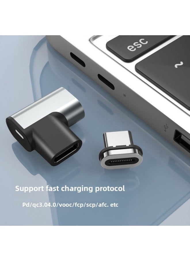 Generic - Magnetic Adapter 24p Full Function Type-C3.1 Magnetic Male Female Head Lightning 3 Adapter Use-Color:Grey - Image 1