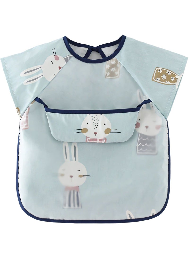 3-Pack Waterproof Baby Bibs with Pocket, Safety Material, Machine Washable - Image 4