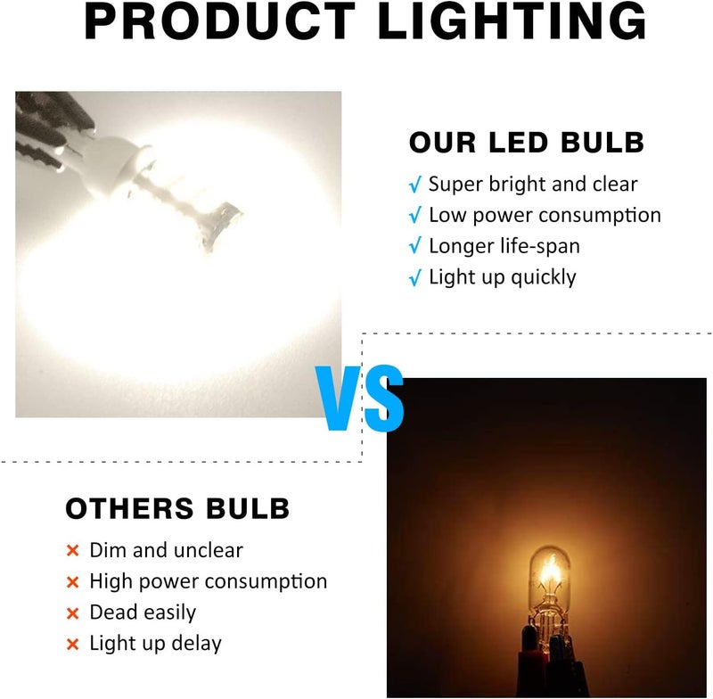 ACOHUIKE T10 LED Bulbs - 20 Pack Natural White - Image 4