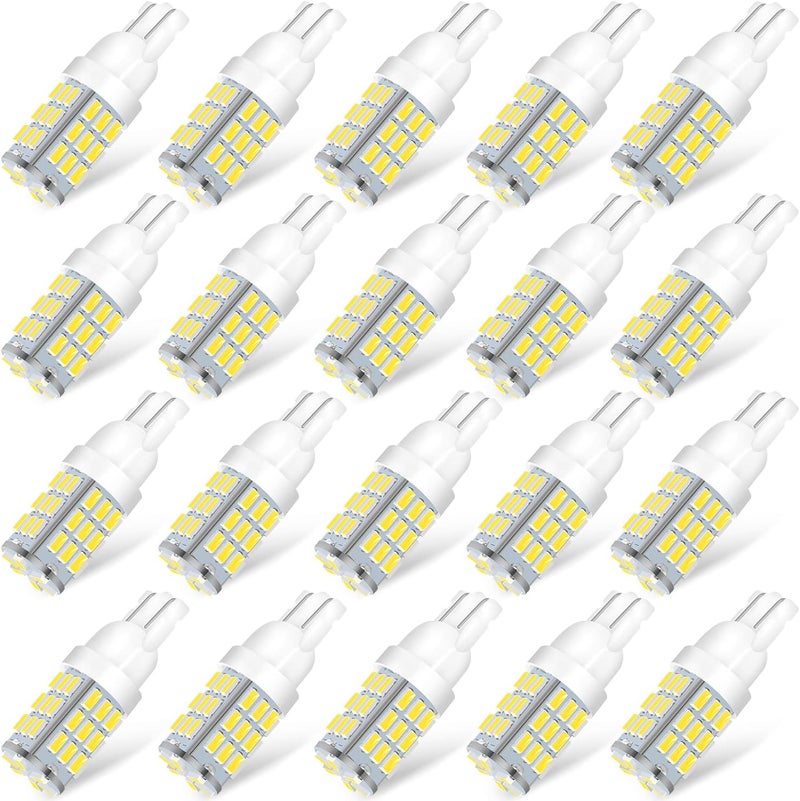 ACOHUIKE T10 LED Bulbs - 20 Pack Natural White - Image 1