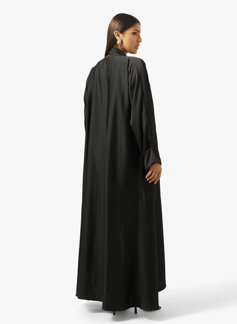 hayas closet Loose Fitted Abaya and pants set
