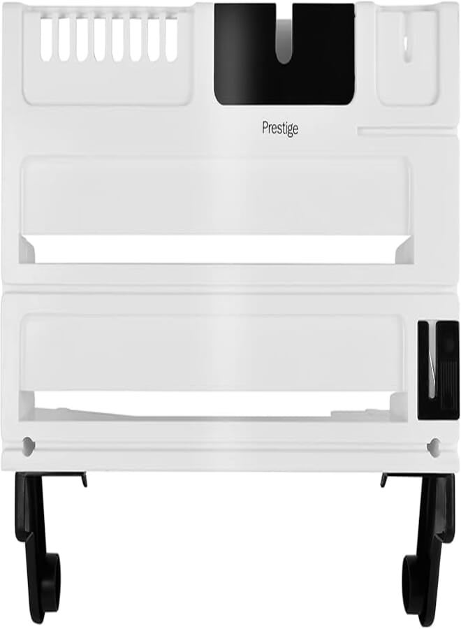 Prestige Kitchen Multi Dispenser with Safety Knife, White- PR2004,Plastic