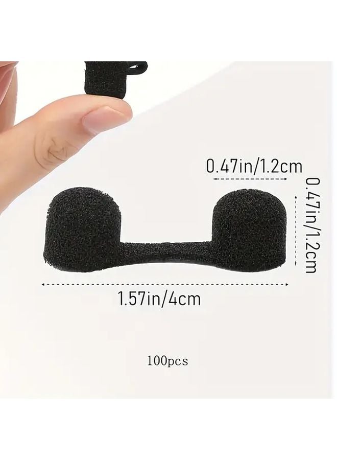 100pcs Black Disposable Nasal Filter Plugs For Dust Pollen And Fumes Protection - Image 1