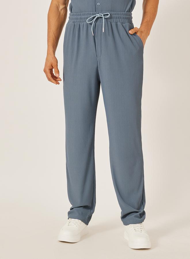 Styli Styli Textured Ribbed Knit Relaxed Fit Shirt and Pants Co-Ords - Image 5