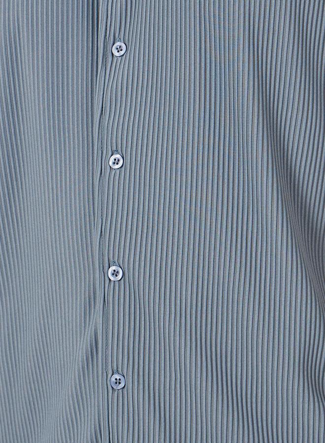 Styli Styli Textured Ribbed Knit Relaxed Fit Shirt and Pants Co-Ords - Image 3