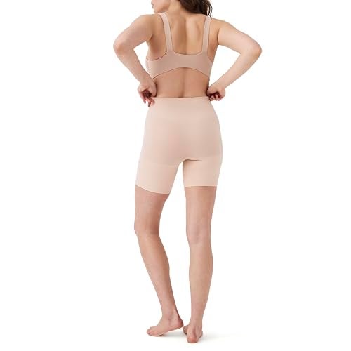 SPANX Women's Power Shorts, Soft Nude, Off White, Tan, 1X - Regular - Image 3
