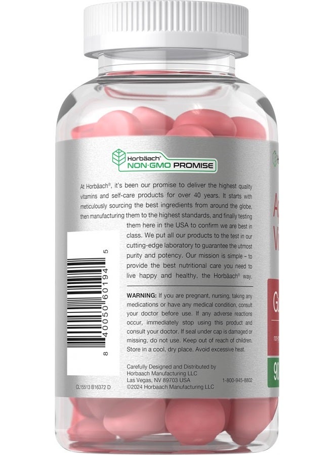 Horbaach Vegan Apple Cider Vinegar Gummies | 90 Count | ACV Supplement | Apple Flavor | Non-GMO, Gluten Free Gummies for Adults - Image 3