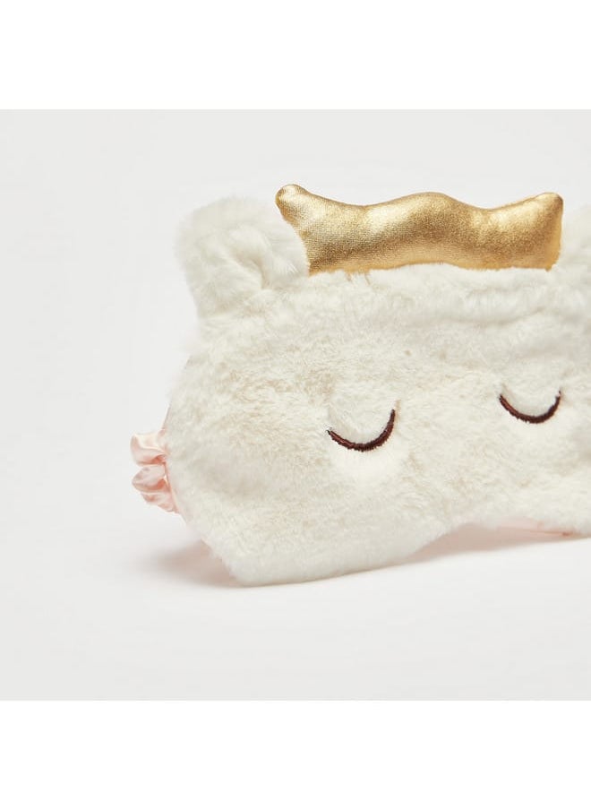 FAV Cat Textured Eye Mask with Pouch  - Image 1