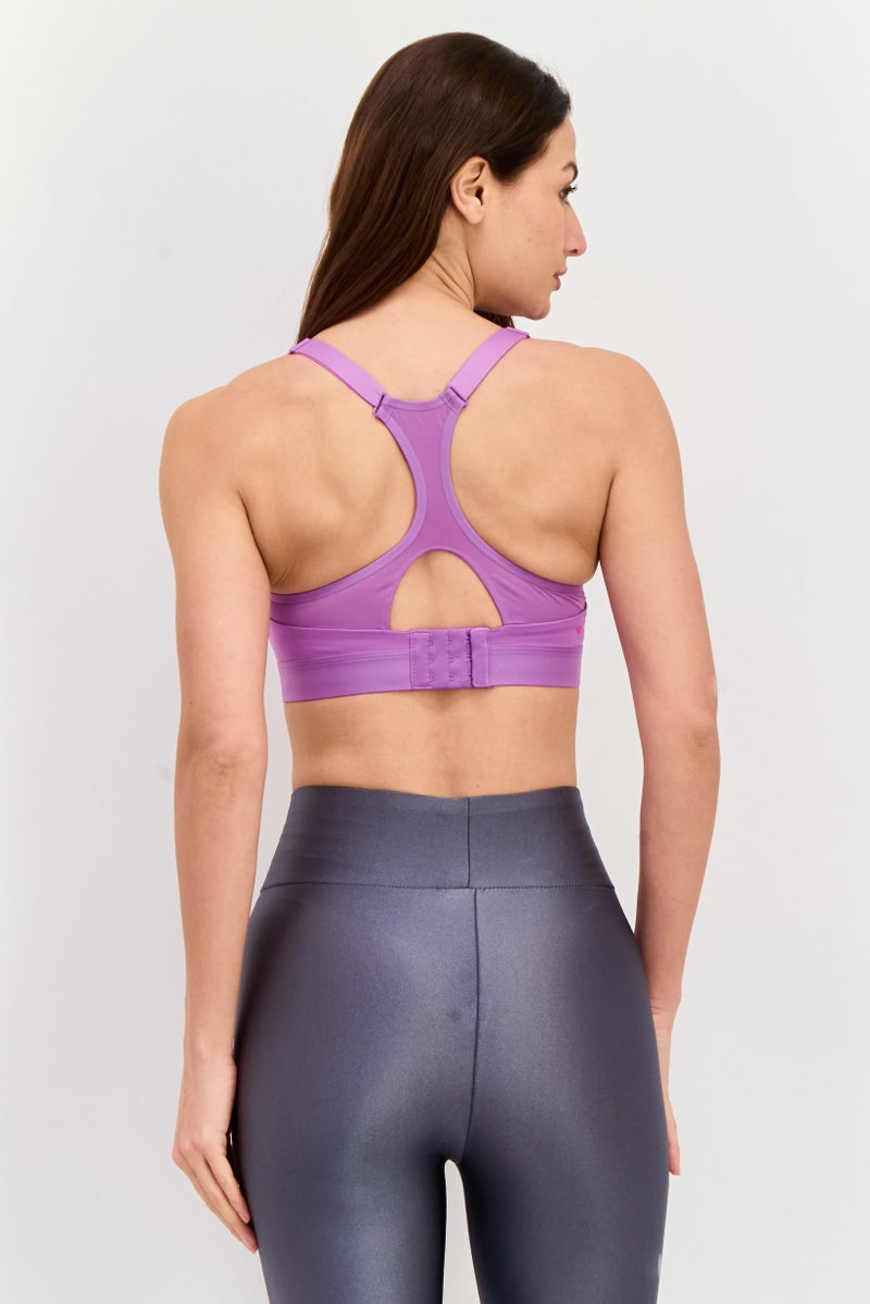 Brooks Women Sportswear Fit Lightly Padded Running Sports Bra, Purple - Image 3