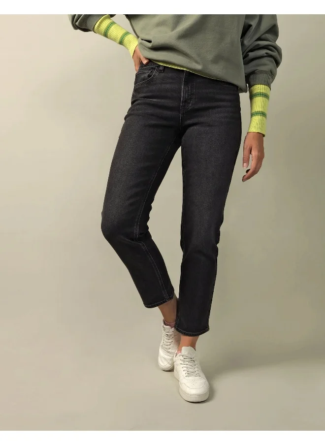 امريكان ايجل AE Super High-Waisted Ankle Straight Jean