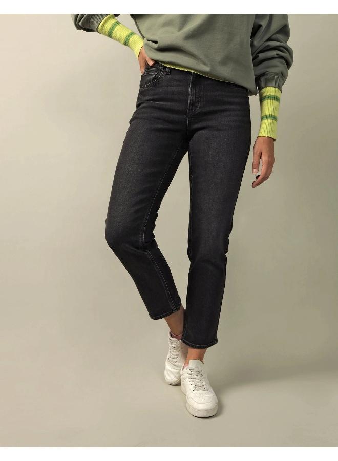 American Eagle AE Super High-Waisted Ankle Straight Jean  - Image 1