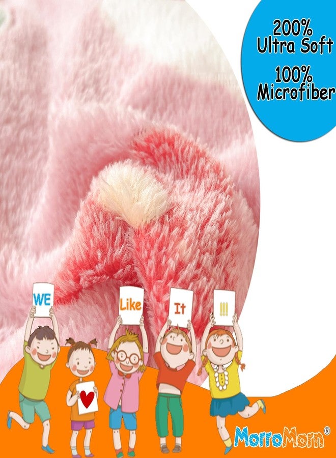 MorroMorn Decorative Pillows Covers Pink Kawaii, 2 Packs Plush Pillow Cases Standard Size, Soft Furry Throw Pillowcase Cushion Shams with Zipper Closure Girls Room Decor (Cream Cake, Standard) - Image 4