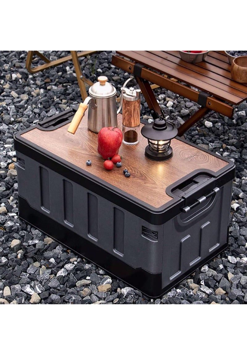 Generic Outdoor Camping Folding Storage Box Collapsible Storage Box 35L, Crates Plastic Storage Box Container Stackable Folding Utility Crates, Cooler Box, Storage Case  - Image 5