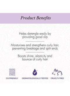 Curl Up Curl Hydrating Silicone Free Conditioner - For Frizzy, Wavy & Curly Hair - No Sulphate And Paraben - 200 Ml  - Image 2