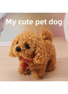 Generic Simulation Electric Dog Plush Electric Toy Puppy Will Walk And Cry Will Nod And Shake Tail Children Stall Wholesale-Color:Bow: Little Teddy Dog  - Image 3