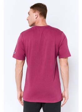 Champion Men Sportswear Fit Short Sleeve Outdoor T-Shirt, Wine  - Image 2
