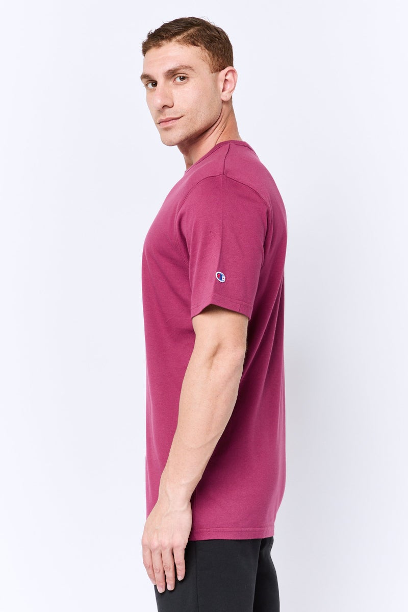 Champion Men Sportswear Fit Short Sleeve Outdoor T-Shirt, Wine - Image 4