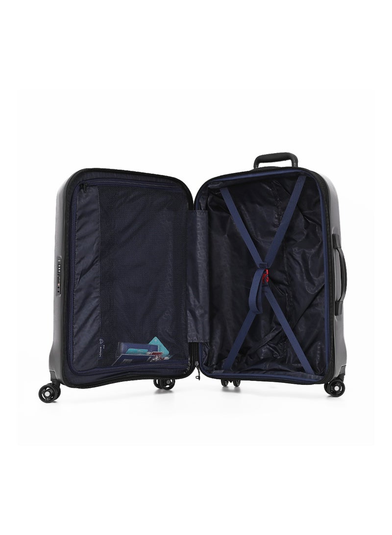 Verage  حقيبة سفر صلبة بعجلات، مجموعة من 3 قطع مع عجلة دوارة مزدوجة، باللون الأسود (S-20 بوصة، M-24 بوصة، L-28 بوصة) - Image 3