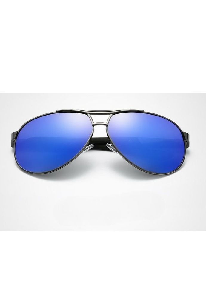 HDCRAFTER Men's Full Frame Polarized UV400 Pilot Frame Sunglasses  - Image 2