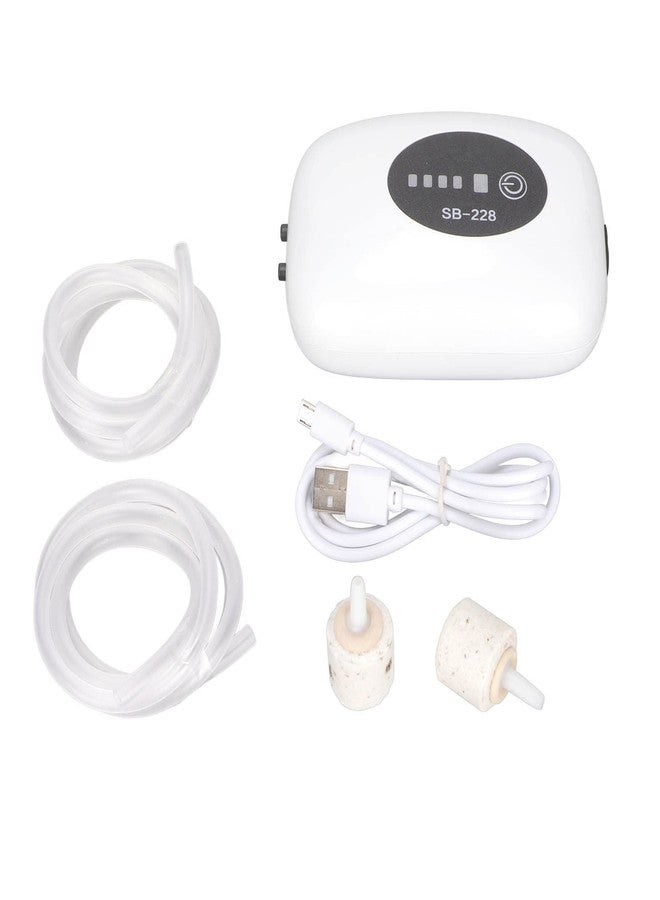 KIMISS Fish Tank Air Pump Portable USB Port Quiet Aquarium Rechargeable Air Pump with Dual Mode SB‑218 Single Hole (SB-228 Double Hole) - Image 1