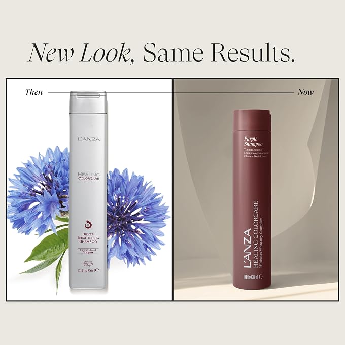 L'anza Healing ColorCare Silver Brightening Shampoo, for Silver, Gray, White, Blonde & Highlighted Hair, Boosts Shine and Brightness while Healing, Controls Unwanted Warm Tones (10.1 Fl Oz) - Image 2