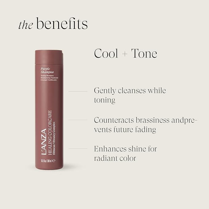 L'anza Healing ColorCare Silver Brightening Shampoo, for Silver, Gray, White, Blonde & Highlighted Hair, Boosts Shine and Brightness while Healing, Controls Unwanted Warm Tones (10.1 Fl Oz) - Image 3