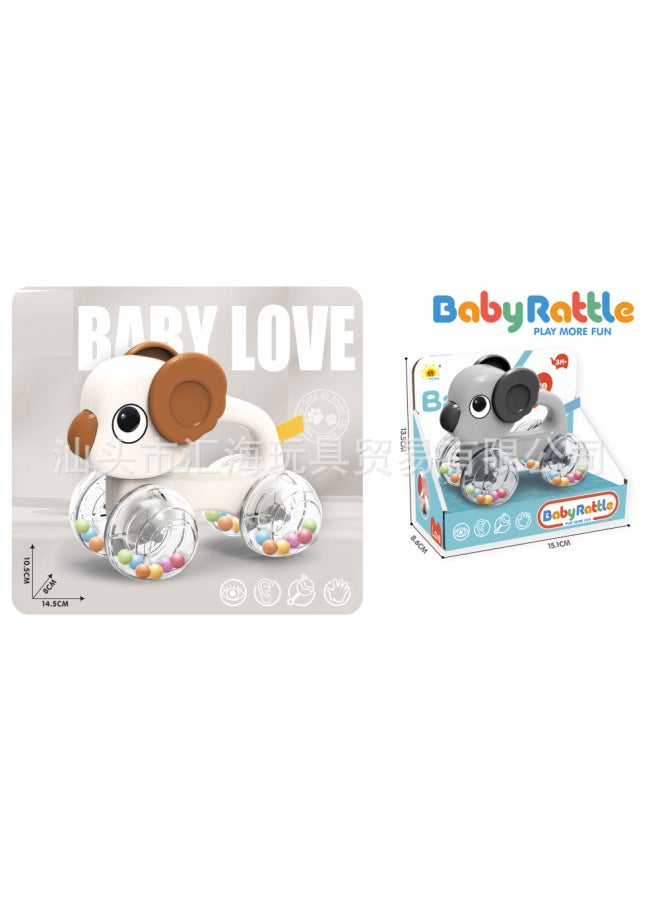 CJ Hot Baby Soothing Rattle Car Animal Shape Crawling Car Ball Bell Educational Toys - Image 1
