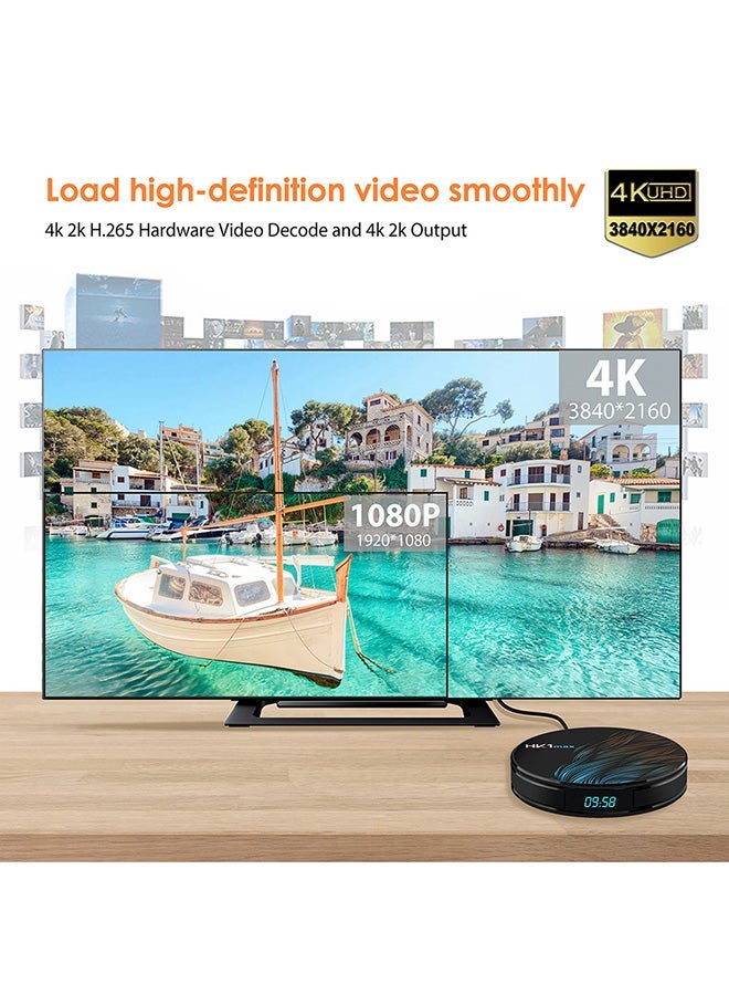 NIBEMINENT RK3328 Android 9.0 Smart TV Box HK1max Black  - Image 4
