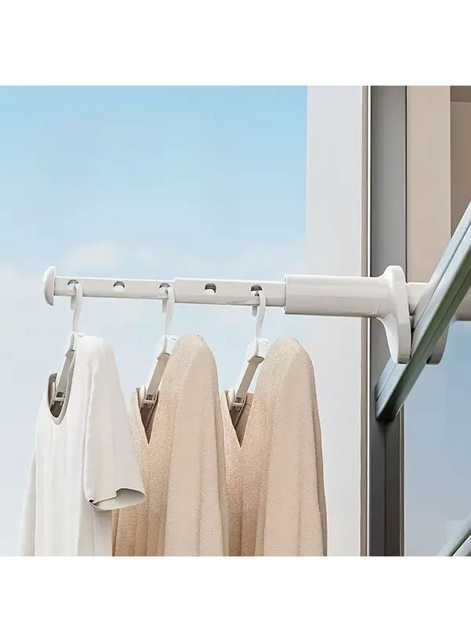 1pc Foldable Clothes Drying Rack 11 81in Portable Laundry Rack Space Saving - Image 2