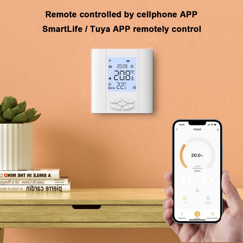 تحكم الحرارة الذكي باستخدام توجا زيغبي (Tuya ZigBee) - التحكم عن بعد عبر تطبيق الهاتف المحمول مع برمجة أسبوعية ووظيفة استعادة إعدادات المصنع - Image 5