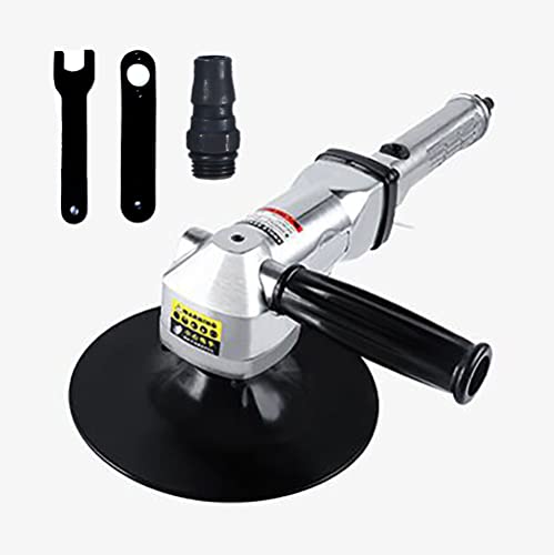YPCOO 7-Inch Pneumatic Sander Heavy Duty Wet Air Sander/Polisher,Lightweight at 5.47 lbs,Adjustable Speed Up to 2500rpm Pneumatic Polisher Hand Sanding Tool - Image 1