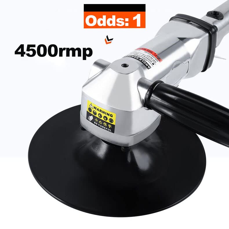 YPCOO 7-Inch Pneumatic Sander Heavy Duty Wet Air Sander/Polisher,Lightweight at 5.47 lbs,Adjustable Speed Up to 2500rpm Pneumatic Polisher Hand Sanding Tool - Image 2