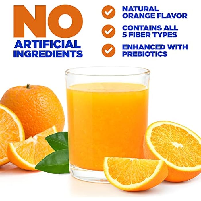 Yerba Prima Orange Daily Fiber Formula 1pound - Non-GMO, Gluten Free, Made in The USA, Delicious Natural Orange Flavor - Image 2