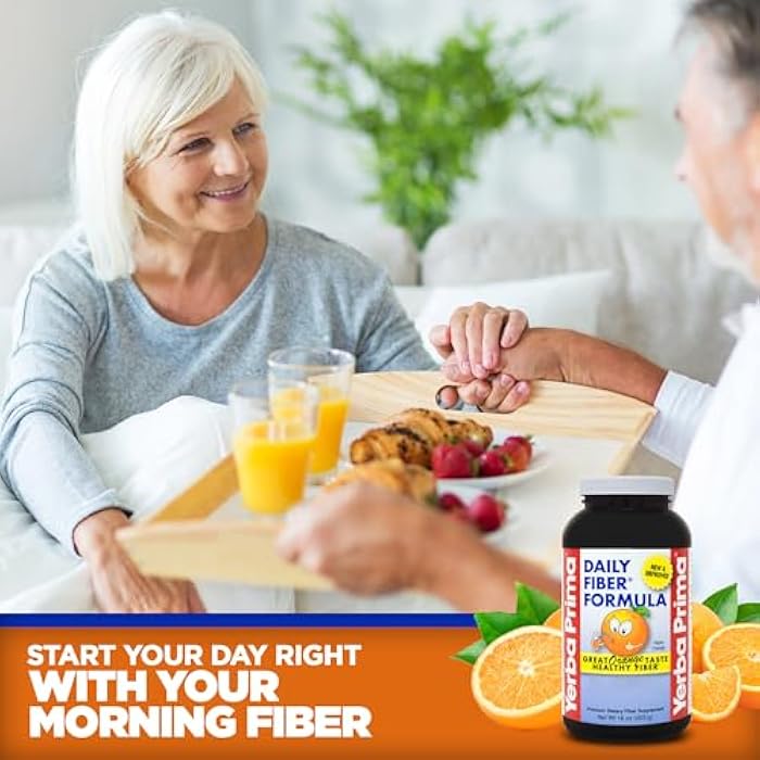 Yerba Prima Orange Daily Fiber Formula 1pound - Non-GMO, Gluten Free, Made in The USA, Delicious Natural Orange Flavor - Image 5