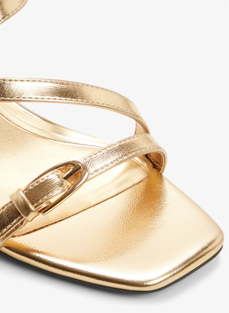 Aldo GOLD Cityverse Heeled Sandals for Women | Best Price UAE
