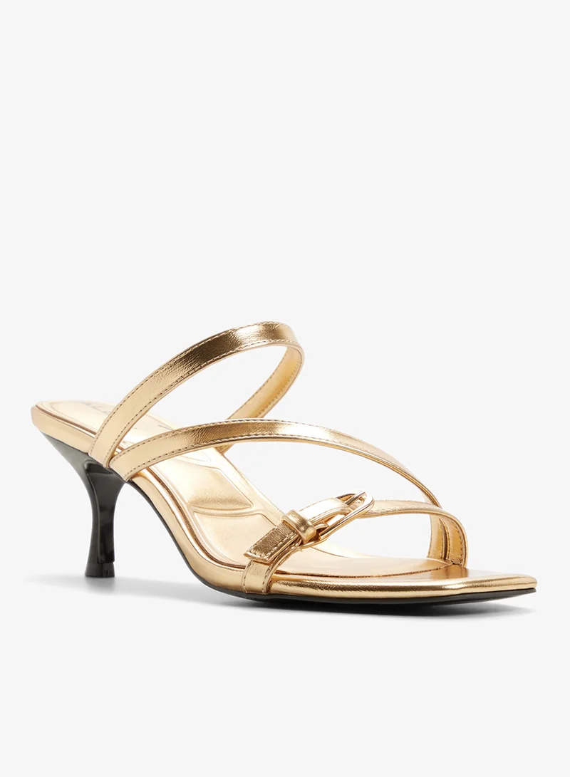 Aldo GOLD Cityverse Heeled Sandals for Women | Best Price UAE