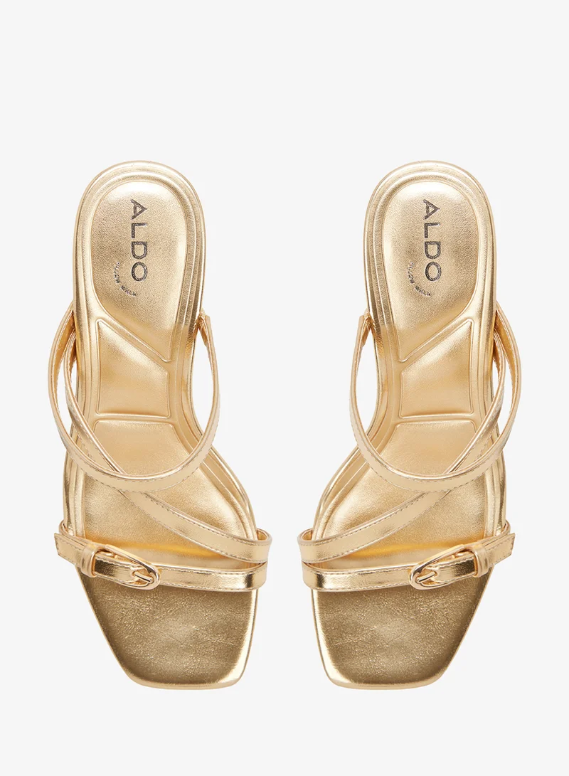 Aldo GOLD Cityverse Heeled Sandals for Women | Best Price UAE