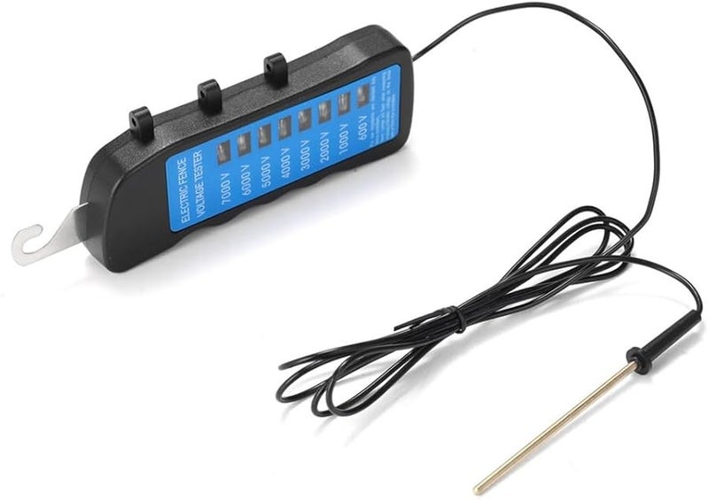 Electric Fence Tester Voltmeter 600V 7KV 8 Indicator Light No Battery Needed for Garden Livestock - Image 2