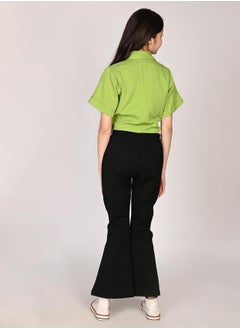 LILPICKS Tie-Up Buttoned Shirt and Palazzos Pants Set by Styli  - Image 5