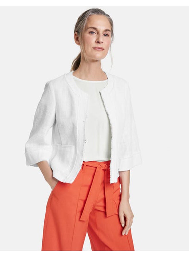 GERRY WEBER Blazer jacket with fringed edges  - Image 2