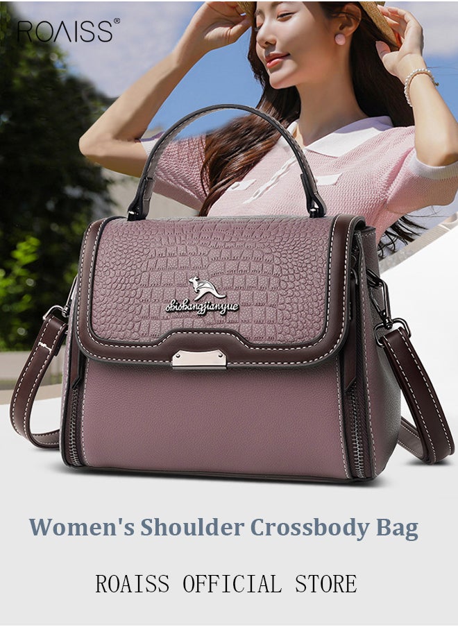 Crocodile Pattern Shoulder Crossbody Bag Fashion Elegant Exquisite Multi-pocket Charm High-Quality Texture Fabric Handbag for Women/Mother/Girl Friend Gift Black - pzsku/Z45A28BDB2F4591929494Z/45/_/1698058949/26b8e782-aab5-4304-9006-fac86f27a906