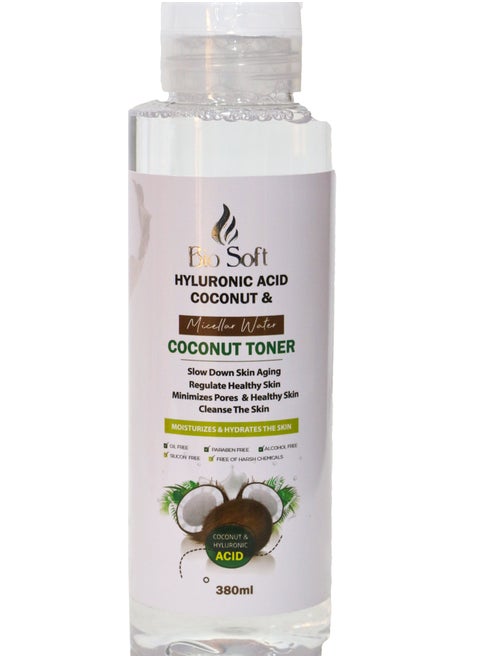 Bio Soft Hyluronic Acid & Coconut Micellar Water 380 ML