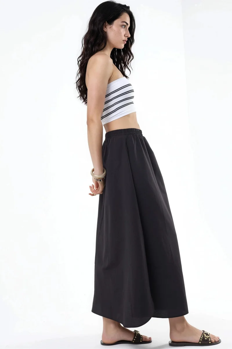 Busem BUSEM High Waist Midi A-Line Skirt